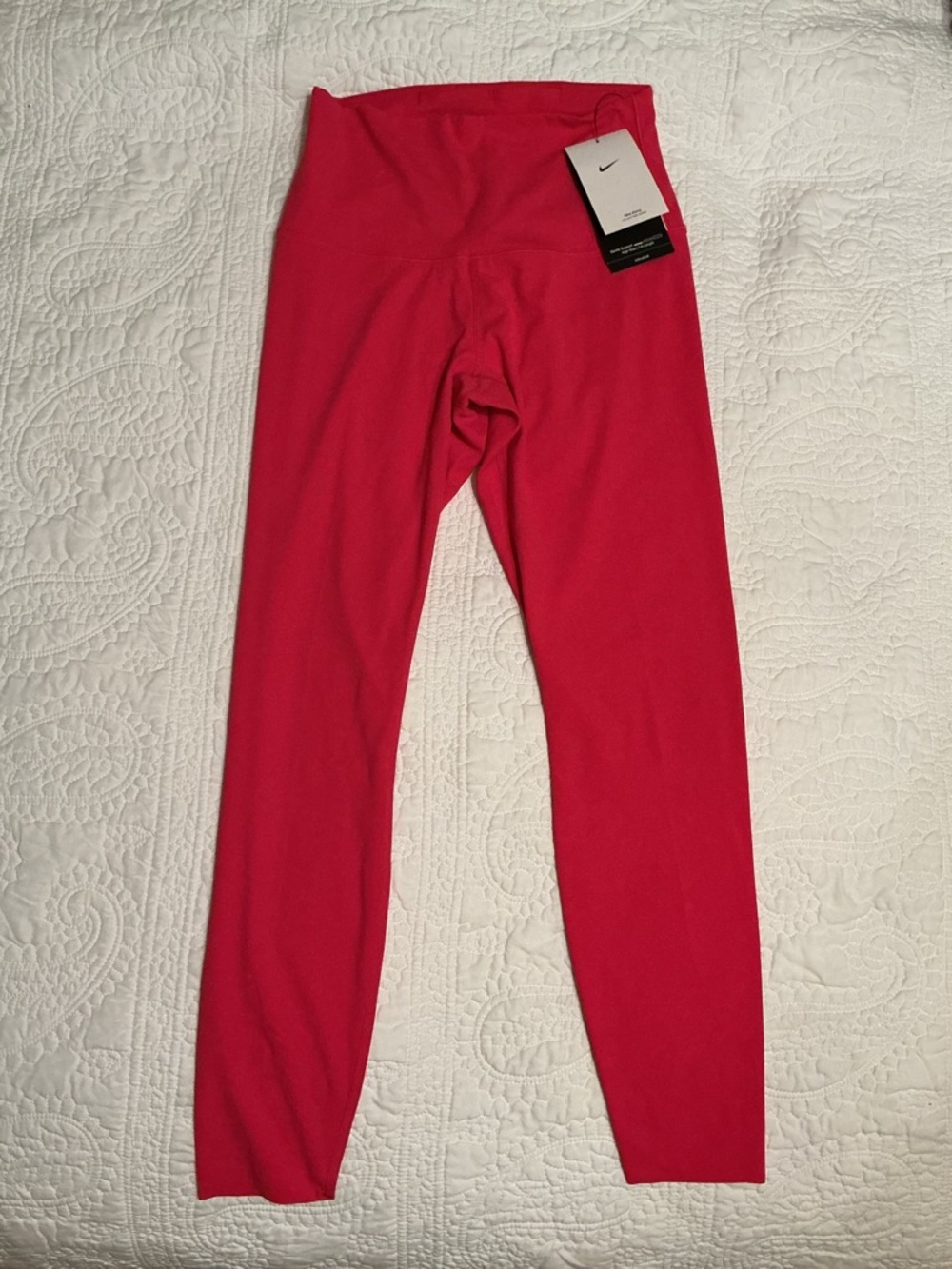 NIKE Women’s Small Zenvy Dri-Fit Buttery Soft Pink Leggings, Hi-Rise InfinaSoft
